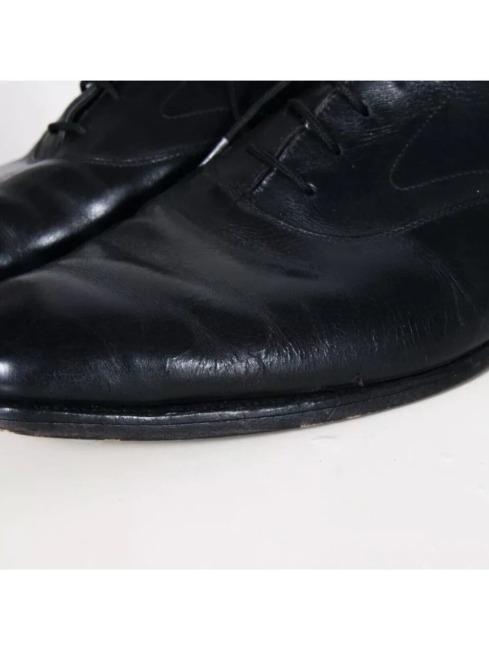 Edward Green 606 Last Black Oxford Balmoral Dress Shoes UK 11.5 B / US 12 B